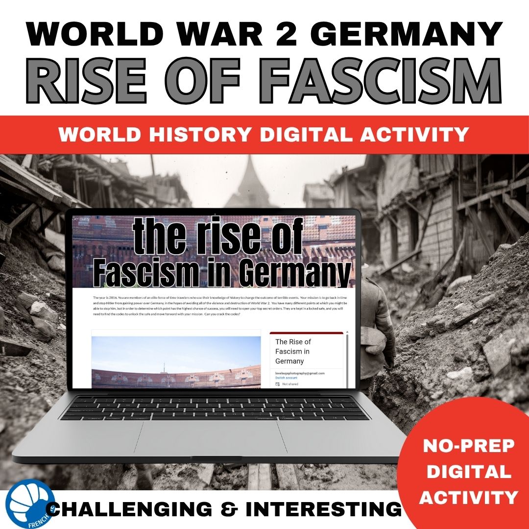Rise of Hitler and Fascism in Germany digital activity.