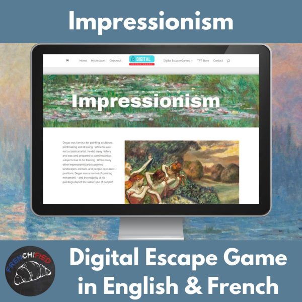 impressionism digital escape game