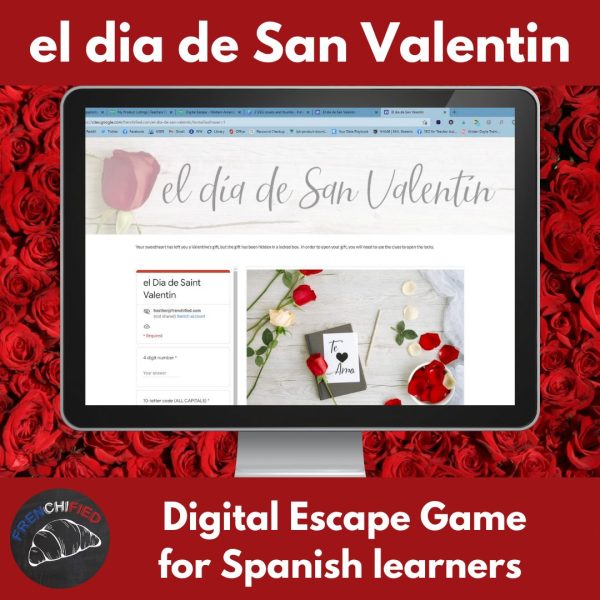 Valentine spanish digital escape game
